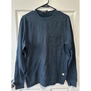 Vuori Jeffreys Pullover fleece sweatshirt Dark Blue Men's Medium
